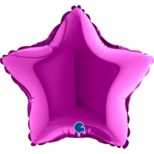 Purple Star Mini Shape Air-Filled Balloon – 9″ Foil