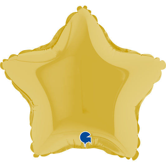Pastel Yellow Star Mini Shape Air-Filled Balloon – 9″ Foil