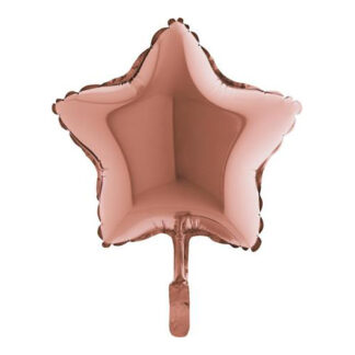 Rose Gold Star Balloon - 9" Foil