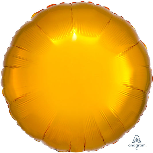 Metallic Gold Round Balloon - 18" Foil Unpackaged