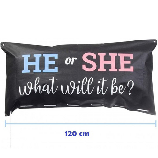 Gender Reveal Balloon Bag Kit - (60cm x 120cm)