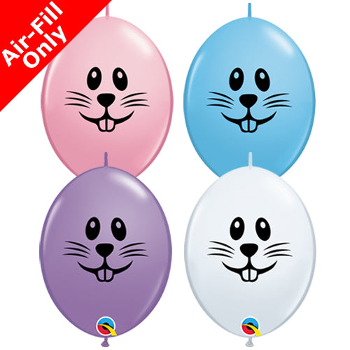 Bunny Face QuickLink latex Balloons -6" (50CT)