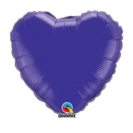 Quartz Purpel Heart Mini Shape Balloon – 9″ Foil