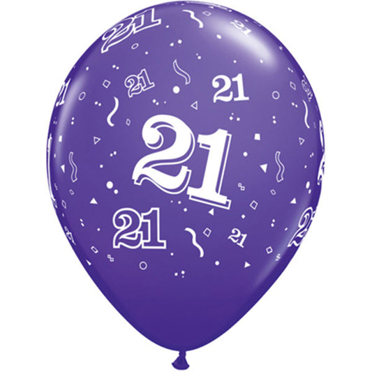 21-A-Round Purple Balloons - 11" Latex (25ct)