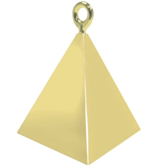 Soft Gold Pyramid Shape Balloon weight - 12ct 150gm