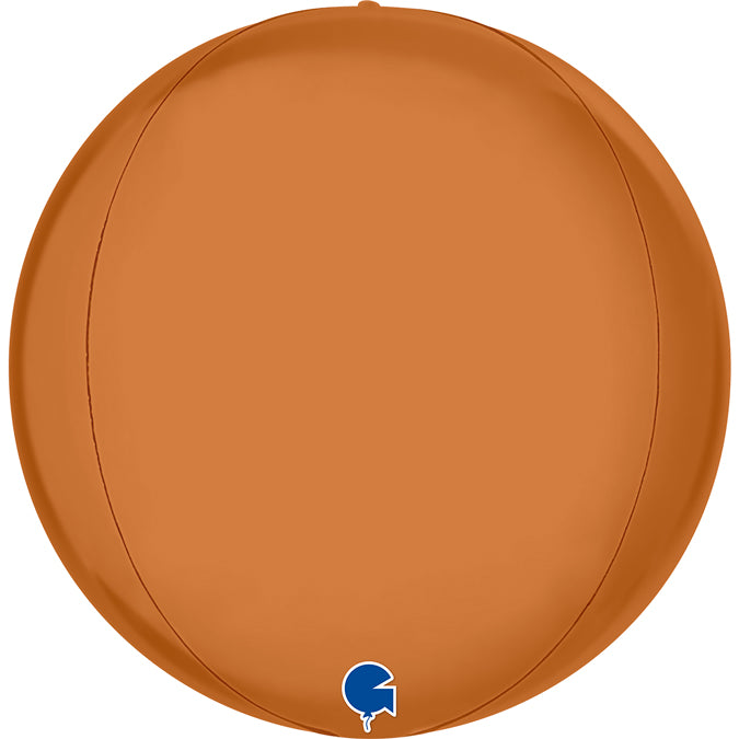Satin Caramel 4D Globe - 15" Foil