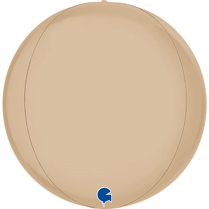 Satin Cream 4D Globe - 15" Foil