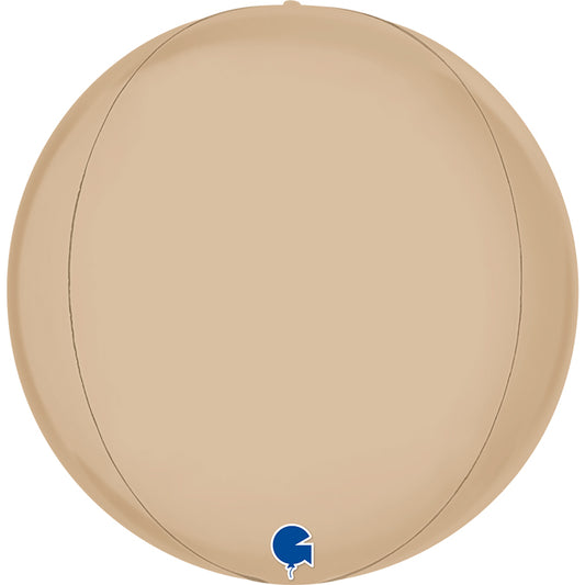 Satin Cream 4D Globe - 15" Foil