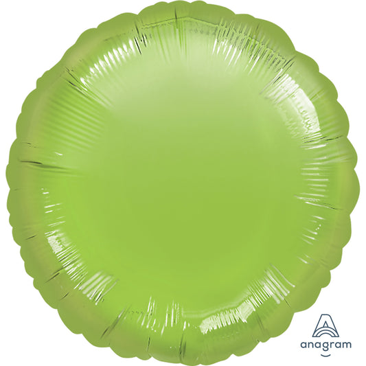 Metallic Lime Green round Standard UnPackaged -18" foil