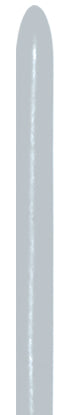 Satin 481 Silver Modelling Balloons – 160S Latex (100ct)