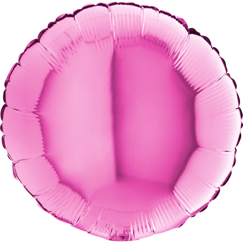 Fuchsia Round Balloon - 18" Foil