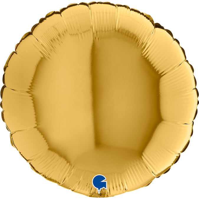 Gold 5 Round Balloon - 18" Foil