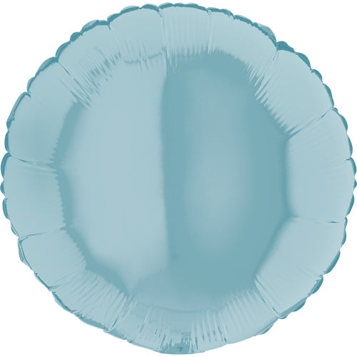 Pastel Blue Round Balloon - 18" Foil