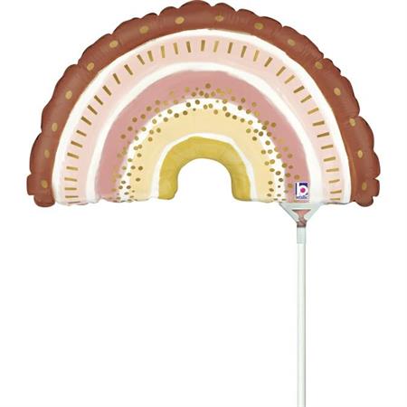 Boho Rainbow Mini Air Filled Balloon – 14" Foil