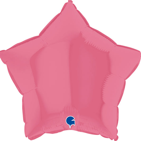 Bubble Gum Pink Star Balloon - 18" Foil