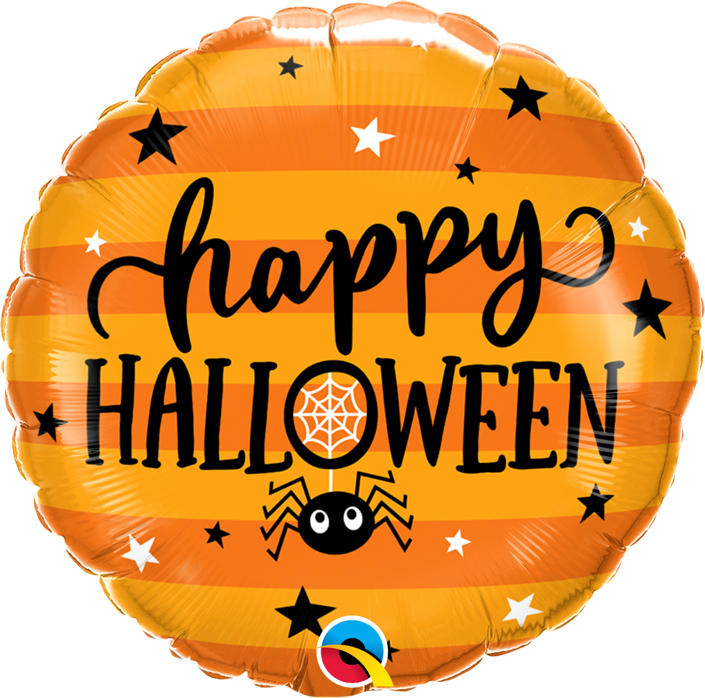 Spider & Stars Halloween Balloon - 18" Foil