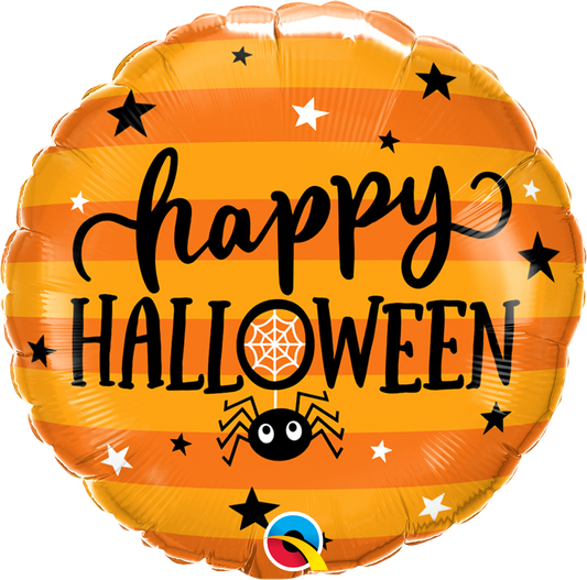 Spider & Stars Halloween Balloon - 18" Foil