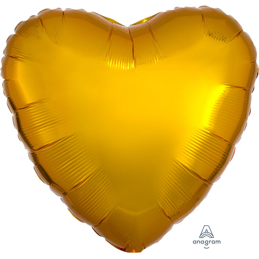 Metallic Gold Heart Balloon - 18" Foil