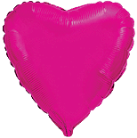 Fuchsia Heart Balloon - Foil 32"/ 78cm