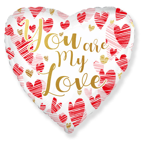 Valentine's Your are My Love Balloon - 18" Foil Unpackaged