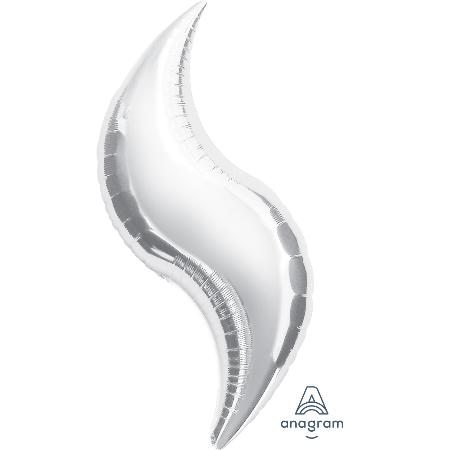 Silver Curve SuperShape Balloon - 3 pc