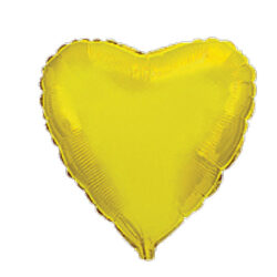 Gold Heart Mini Shape Air-Filled Balloon – 9″ Foil