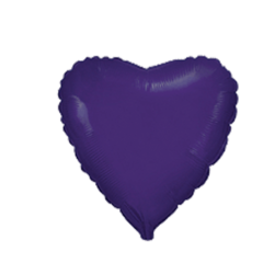 Violet Heart Mini Shape Air-Filled Balloon – 4″ Foil