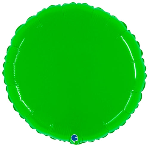 Shiny Hot Lime Round Balloon - 21" Foil