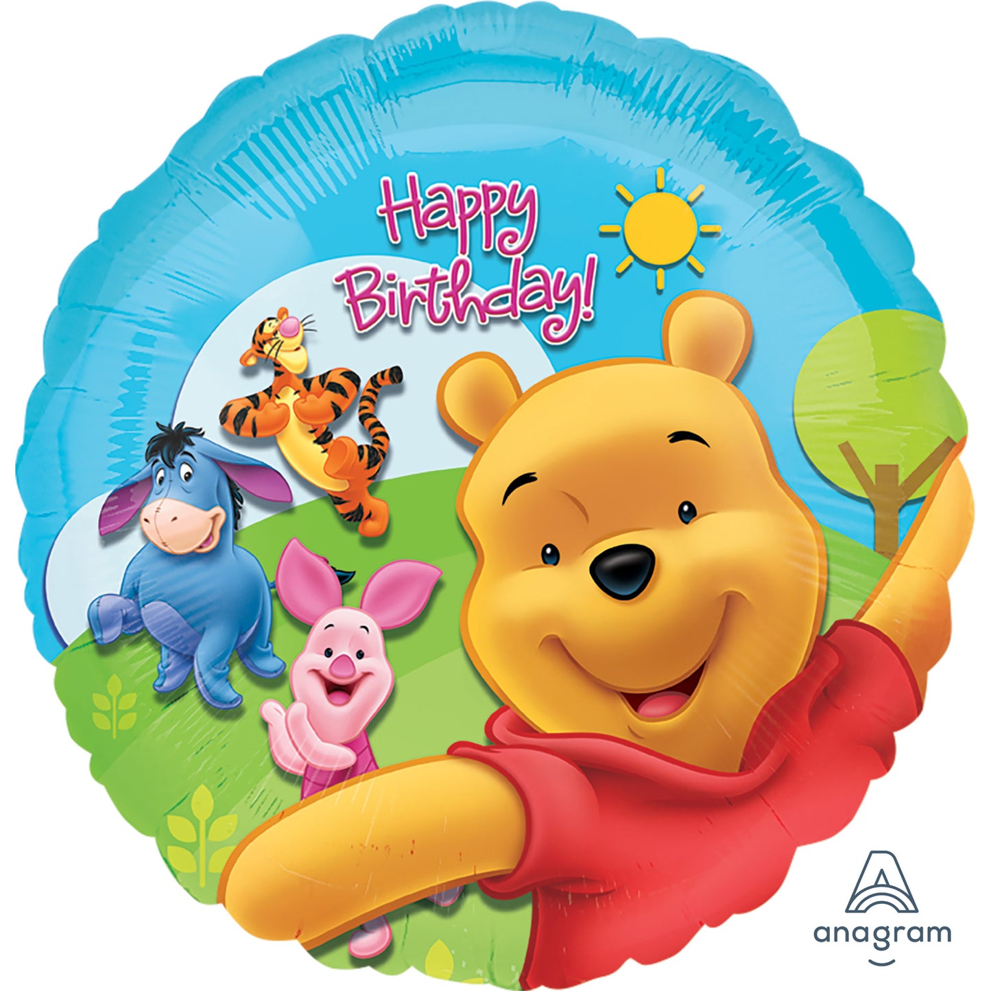 Pooh & Friends Sunny Birthday Balloon - Foil