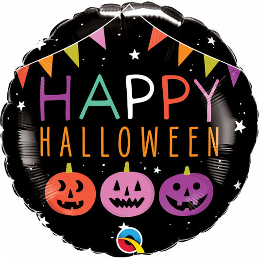 PUMPKINS & BANNERS HALLOWEEN Balloon - 18" Foil