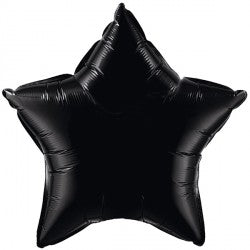Onyx Black Star Mini Shape Air-Filled Balloon – 9″ Foil