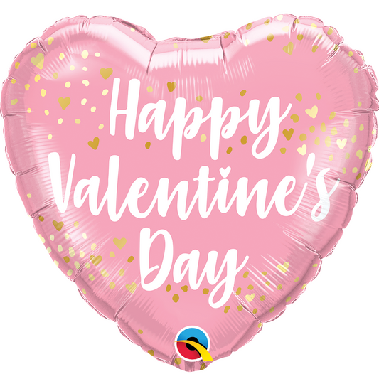 Valentine's Pink Heart Balloon - 18" Foil