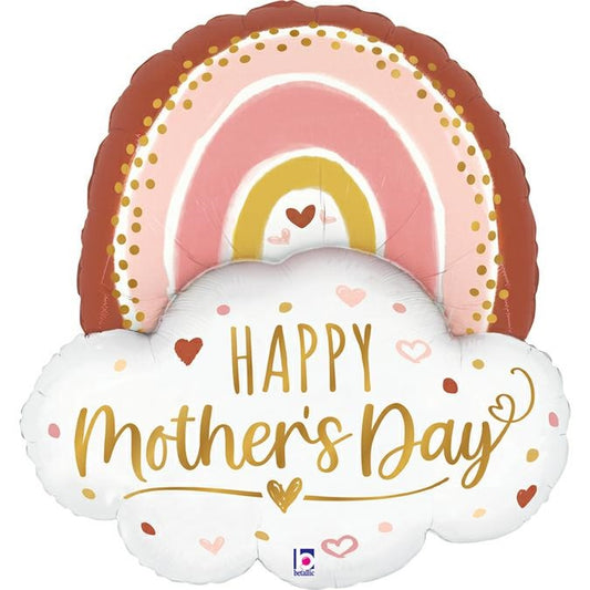 Boho Mother's Day Rainbow Balloon - Foil 35" / 89cm Unpackaged