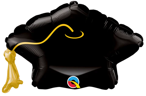 Grad CAP Mini Shape Air-Filled Balloon – 14″ Foil