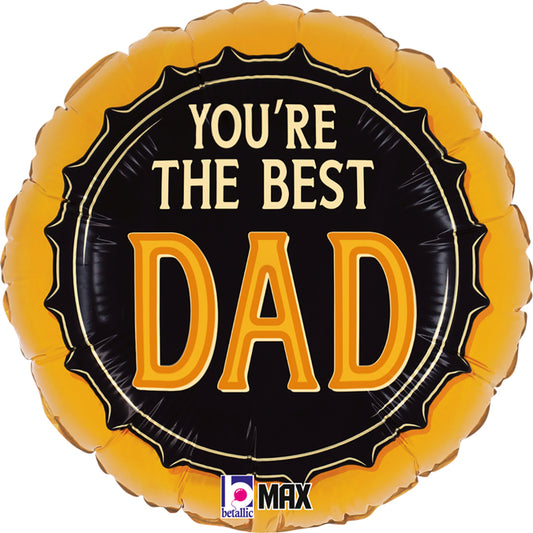 Best Dad Beer Balloon - 18" Foil