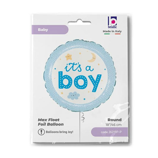 It's a Boy Onesie Balloon - Foil 18" Packaged