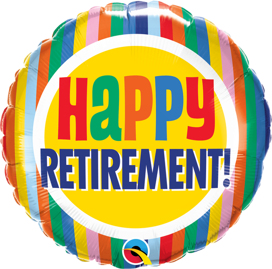 Retirement Colours Balloon - 18" Foil