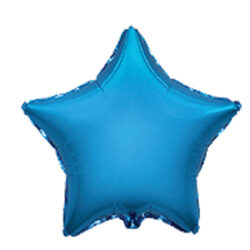 Blue Star Mini Shape Air-Filled Balloon – 9″ Foil