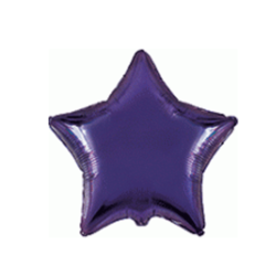 Violet Star Mini Shape Air-Filled Balloon – 4″ Foil