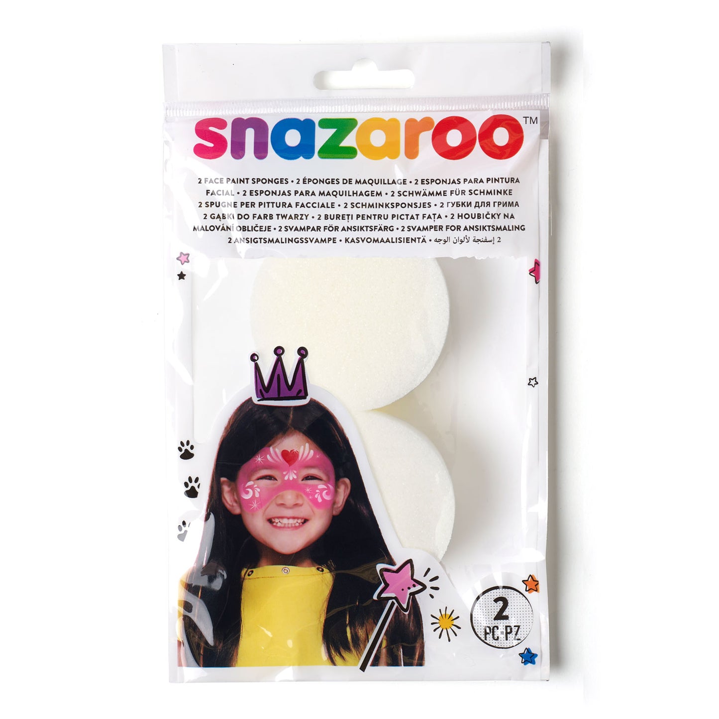 Snazaroo High Density Sponges - 2-pack