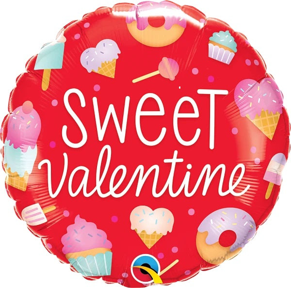 Sweet Valentine Round Balloon - 18" Foil