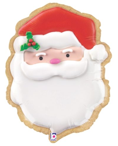 Santa Cookie Supershape Balloon - 24" Foil