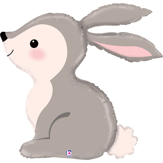 Woodland Bunny Supershape Balloon - Foil 36"