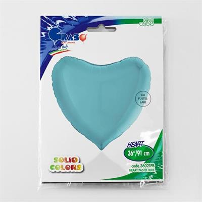 Pastel Blue Heart Balloon - 36" Foil