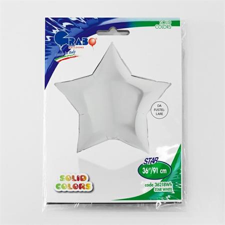 White Star Balloon - 36" Foil