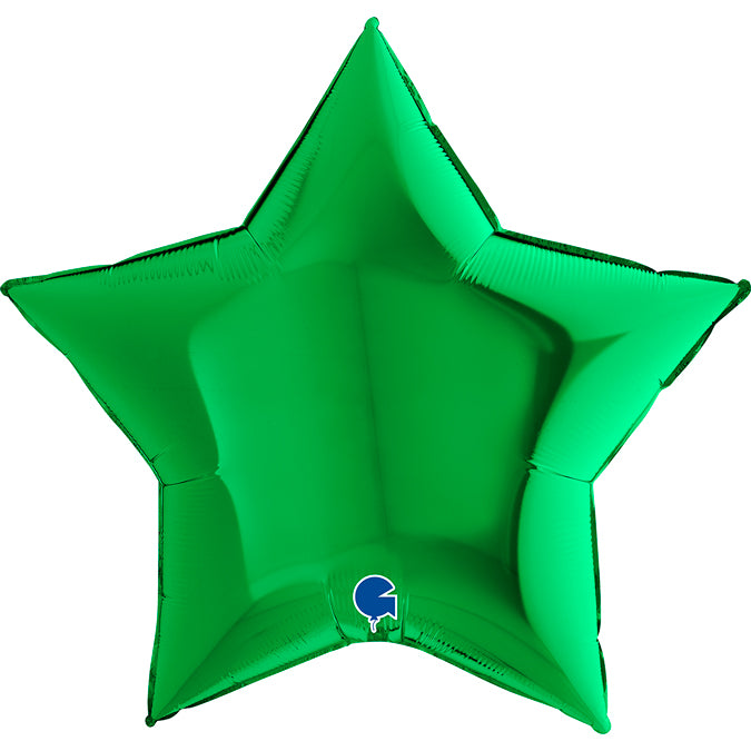 Green Star Balloon - 36" Foil