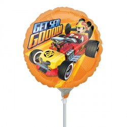 Mickey Mouse Roadster Get Set Go Mini Shape Air-Filled Balloon – 9" Foil