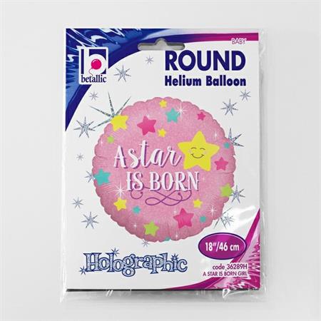 A Star Is Born Girl Holographic - 18" Foil