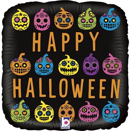 Pumpkin Sugar skull - Foil 18" UnPackaged