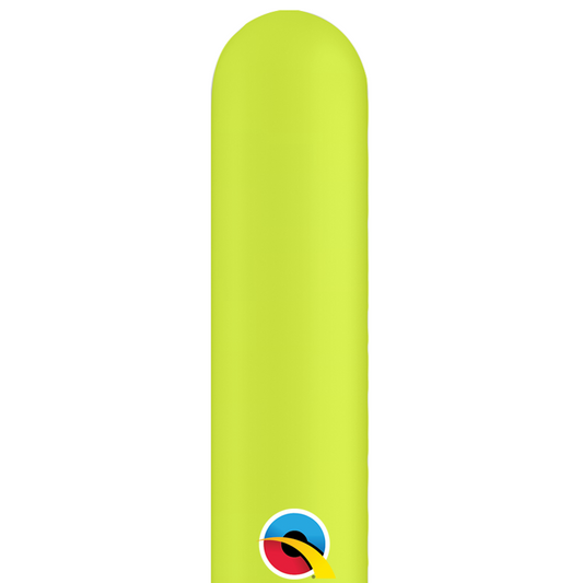 Chartreuse Modelling Balloons - 260Q Latex (100ct)